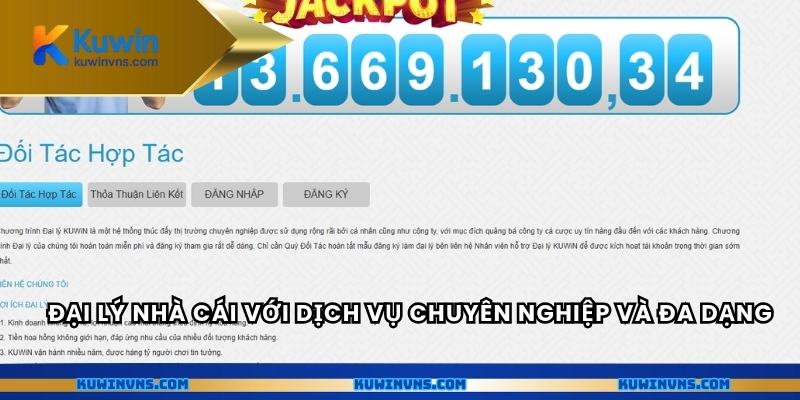 Đại lý nhà cái với dịch vụ chuyên nghiệp và đa dạng