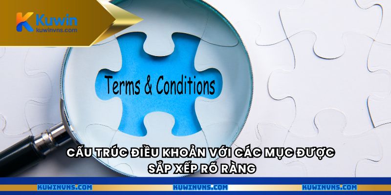 Cấu trúc điều khoản với các mục được sắp xếp rõ ràng